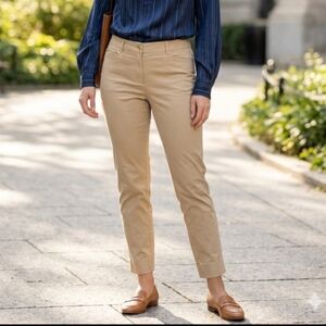 Jones New York Beige Cropped Chino Pants